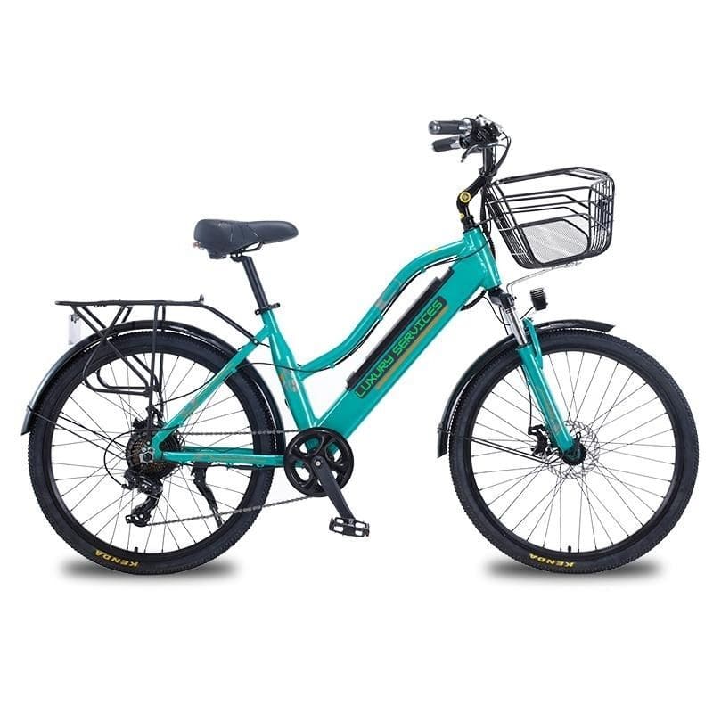 Bicicleta de paseo urbana con motor